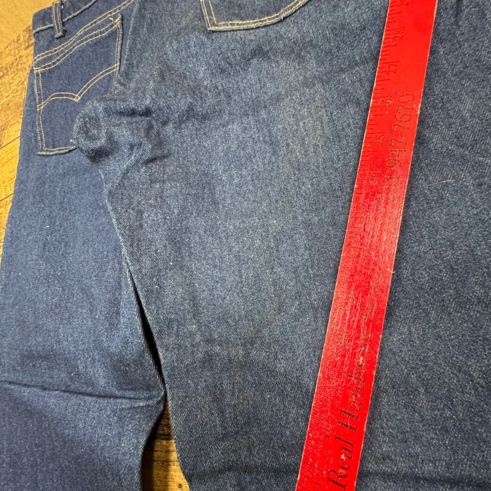 READ Levi Strauss‎ Co 505 Mens Jeans 38x30 Blue Denim Straight Leg Made USA